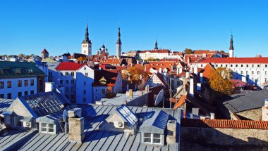 Tallinn eski şehir panoraması