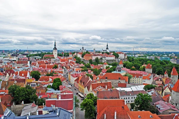 Uma vista do centro de Tallinn — Fotografia de Stock