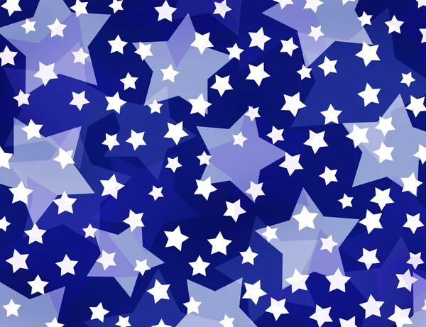 Sterne auf blauem Hintergrund — Stockfoto