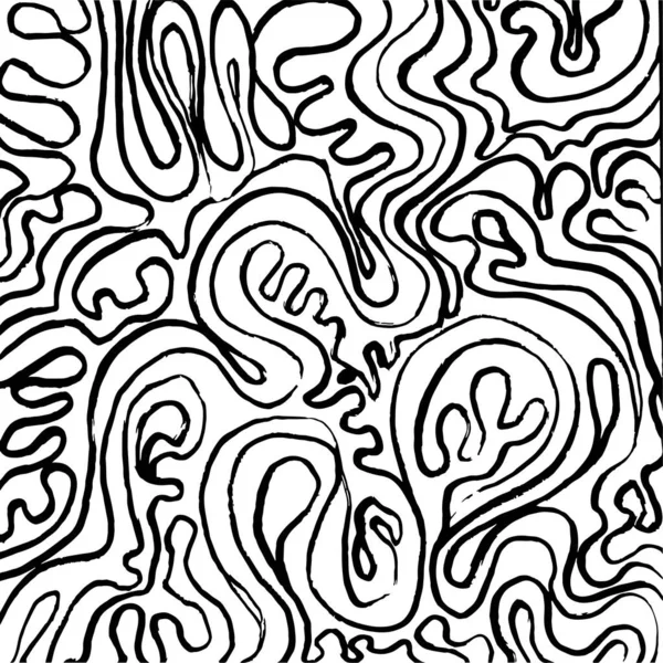 Doodle Surrealistische Fantasie Weeft Kleurplaten Voor Volwassenen Fantastisch Psychedelisch Grafisch — Stockvector