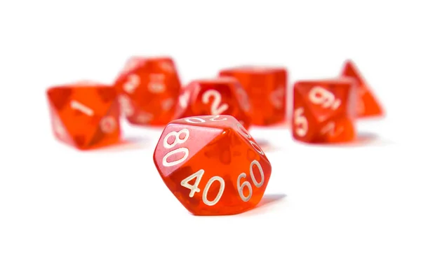 Set Dice Fantasy Dnd Rpg Tabletop Games Board Game Polyhedral — Stock Photo, Image