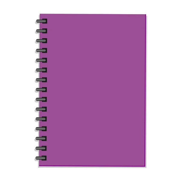 Modello di quaderno o copybook con copertina primaverile Semplice illustrazione vettoriale piatta — Vettoriale Stock