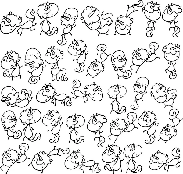 Vektor Nahtlose Muster Mit Niedlichen Cartoon Katzen — Stockvektor