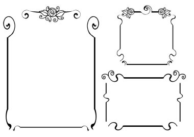 soyut renk eğimli çerçeve kenarlıkları 