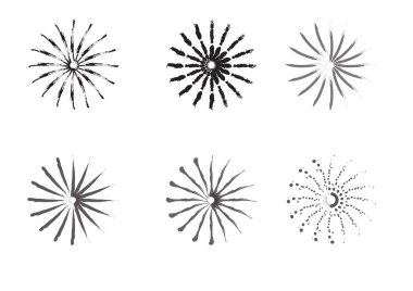 vektör havai fişek simgeleri dizisi