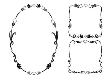 Çiçekli vektör çerçeveleri kümesi