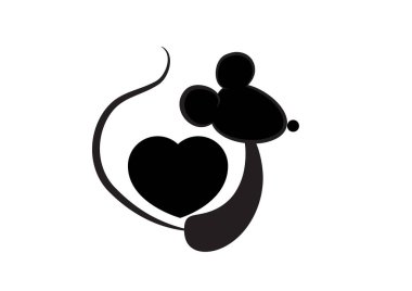 Şirin bir çizgi film simgesinin vektör çizimi