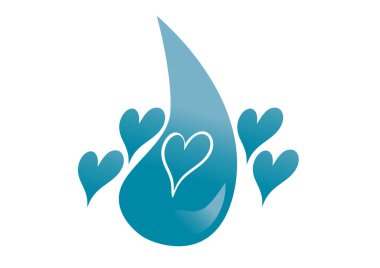 Love heart logo tasarım şablonu vektörü