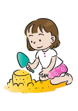 Bankta oturan bir kızın resmi