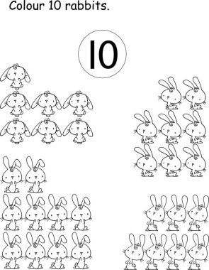 Çocuklar için boyama kitabı. vektör illüstrasyonu