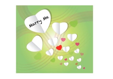 Sevgililer Günü için arka planın vektör çizimi