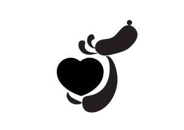 Sağlıklı yiyecek simgesinin vektör çizimi