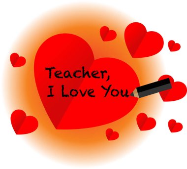 Kalpli ve kırmızı kalpli Sevgililer Günü kartın kutlu olsun.