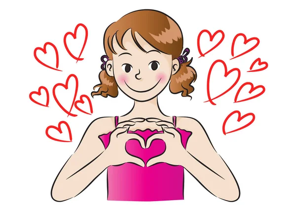 Kalbi olan bir kız.