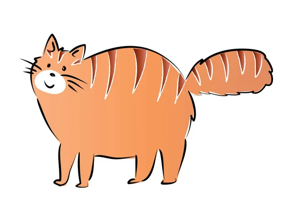 만화귀여운 고양이의 — 스톡 벡터
