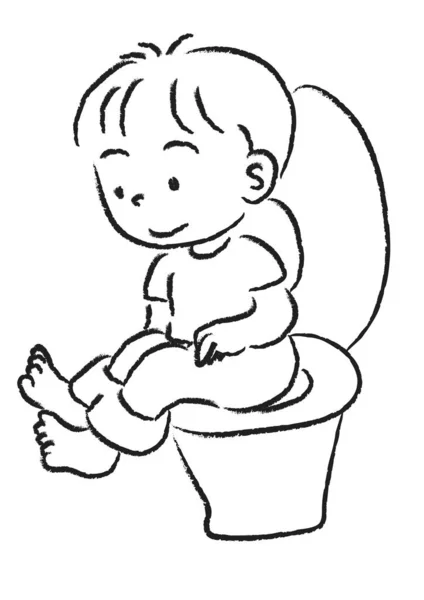 Vektorové Kreslené Ilustrace Malého Chlapce Bílém Pozadí — Stockový vektor