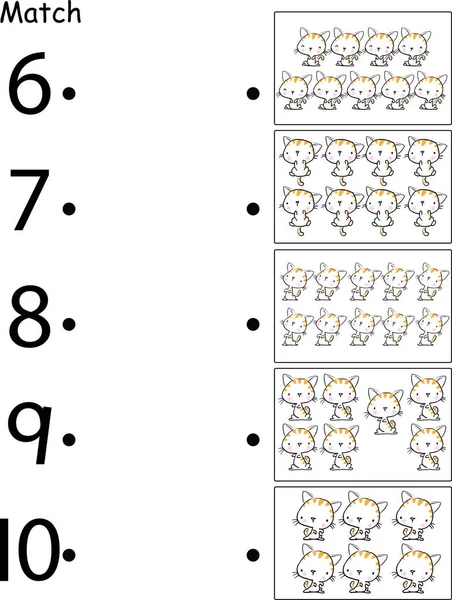 白色背景的卡通猫 — 图库矢量图片