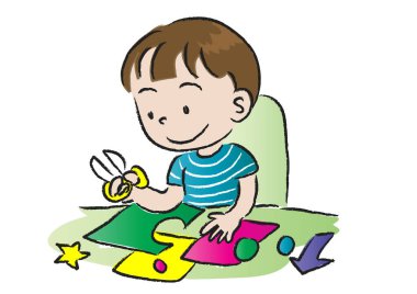 Çocuk oyuncak arabayla oynuyor.