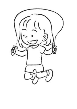 Kalemlerle oynayan mutlu çocukların vektör çizimi