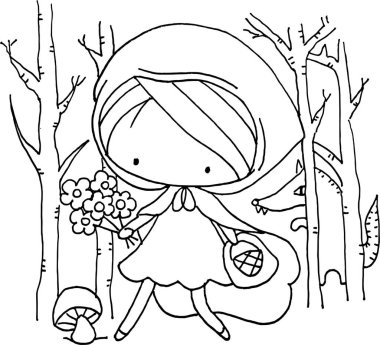 Çocuklar için boyama kitabı. vektör illüstrasyonu