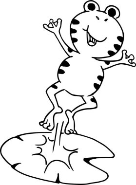 Bir fare parçasıyla ejderhanın çizgi film çizimi.