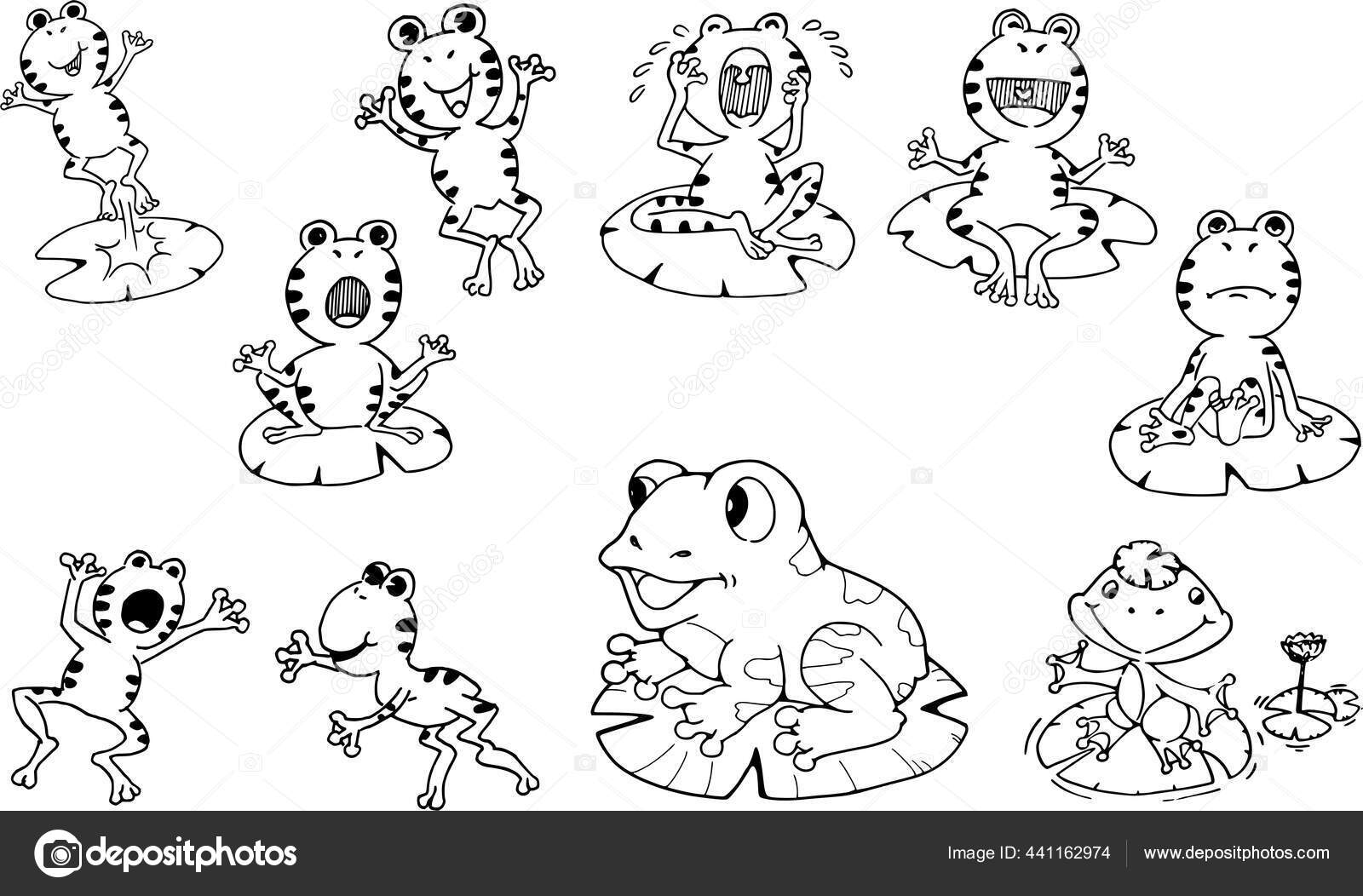 Gambar Vektor Hitam Dan Putih Dari Kartun Panda Dan Anjing Stok Vektor Wenpei 441162974
