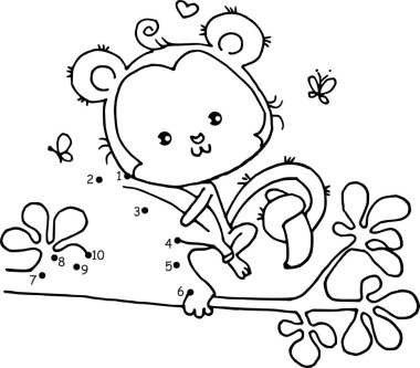 Şirin bir panda çizgi filminin vektör çizimi