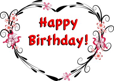 Sevgililer Günü 'nüz kutlu olsun. İçi çiçek dolu tebrik kartı.