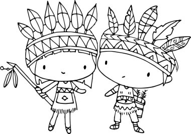 Çocuklar için boyama kitabı. vektör illüstrasyonu