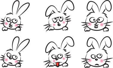 şirin tavşanların vektör kümesi