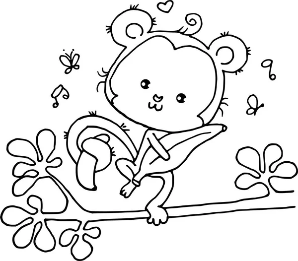 Çizgi film pandasıyla boyama sayfası