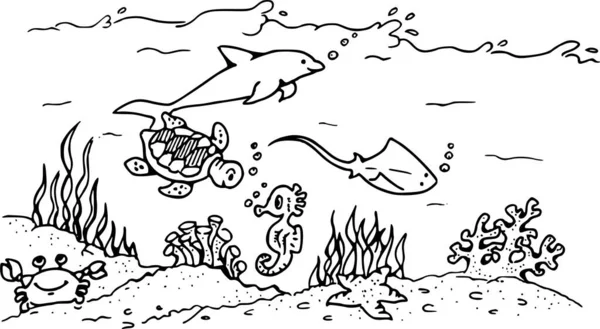 Çocuklar için boyama kitabı. vektör illüstrasyonu.