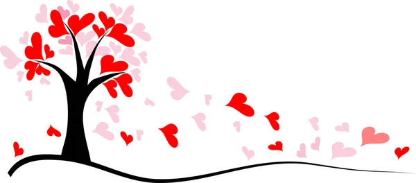 Fondo Del Día San Valentín Con Corazones — Vector de stock