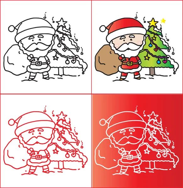 Santa Claus Regalos Navidad — Archivo Imágenes Vectoriales
