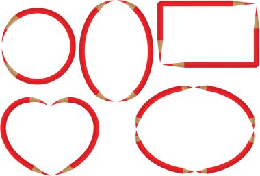 Kırmızı kurdeleler ve kalpler.