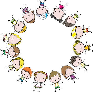 komik karikatür çerçeve tasarımı, vektör çizimi