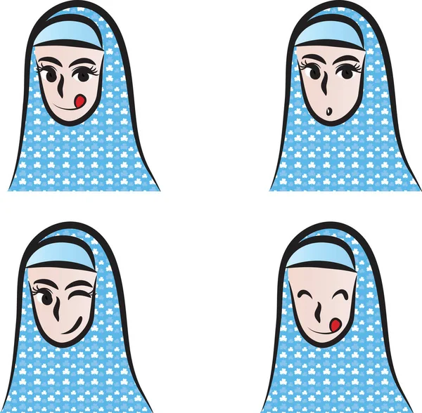 Векторная Иллюстрация Мусульманки — стоковый вектор