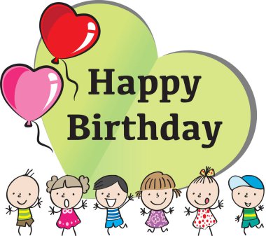 Mutlu yıllar sana, tatlı çizgi film çocukları.