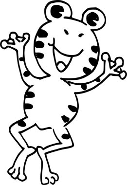 Bir kurbağa çizimi