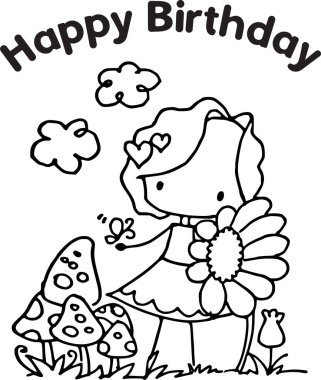 Çocuklar için boyama kitabı. vektör illüstrasyonu