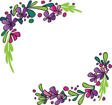 Çiçek arkaplanının vektör çizimi