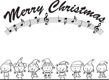 Çocuklar için bir müzik notasının vektör çizimi