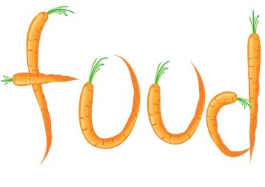 Bir havuç grubunun vektör çizimi