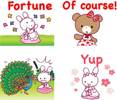 şirin hayvanların vektör kümesi