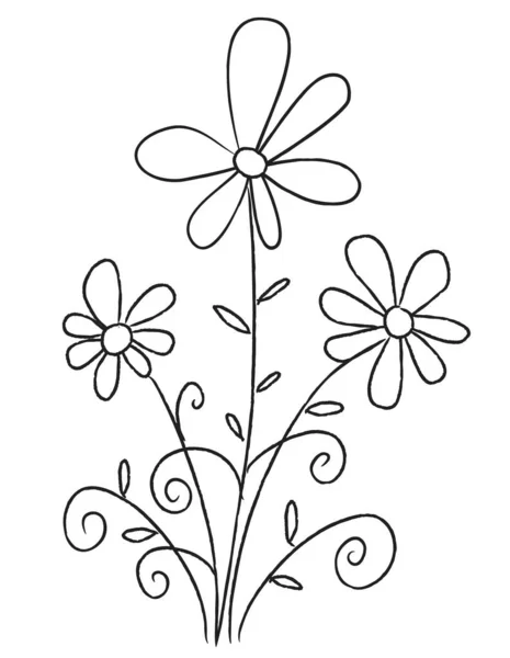 Ilustración Vectorial Fondo Floral — Archivo Imágenes Vectoriales