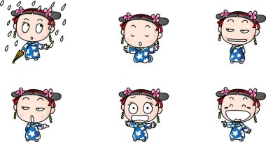 çocuklar vektör illüstrasyonu