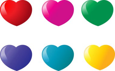 kalp şekli vektör kümesi koleksiyonu