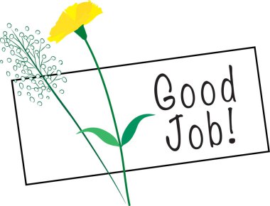 Çiçekli bir kartın vektör çizimi