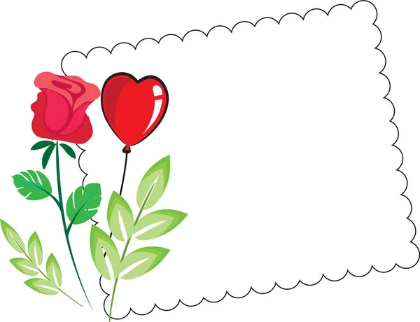 Ilustración Vectorial Hermoso Día San Valentín — Archivo Imágenes Vectoriales