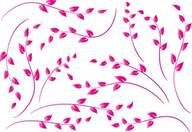 vektör çizim yaprağı tasarımı